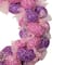 Glittered Pink and Purple Easter Egg Wreath 20" Unlit